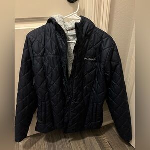 Navy Columbia LG lined coat